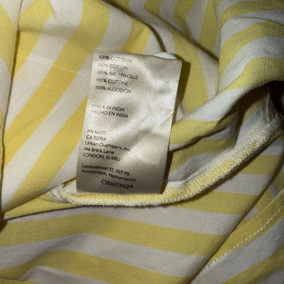 Lot Of 2 Maeve By Anthropologie Button Up Shirts Pink Yellow Stripe Size Medium - Picture 9 of 9